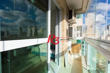 Apartamento com 1 Quarto para alugar, 51m² no José Menino, Santos