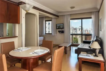 Flat com 1 Quarto para alugar, 40m² no Cerqueira César, São Paulo