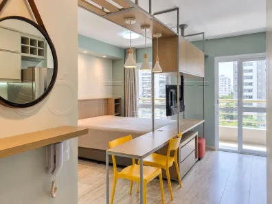 Flat com 1 Quarto para alugar, 25m² no Pinheiros, São Paulo