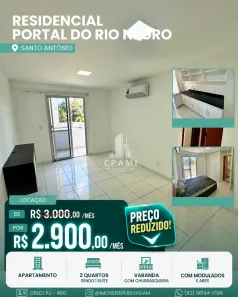 Apartamento com 2 Quartos para alugar, 65m² no Santo Antônio, Manaus