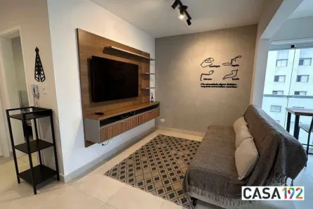 Apartamento com 1 Quarto para alugar, 43m² no Santo Amaro, São Paulo