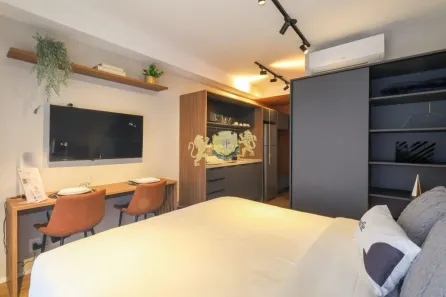 Flat com 1 Quarto para alugar, 29m² no Indianópolis, São Paulo