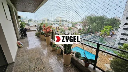 Apartamento com 4 Quartos para alugar, 145m² no Barra da Tijuca, Rio de Janeiro