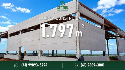 Galpão/Depósito/Armazém para alugar, 1797m² no Rio Pequeno, São José dos Pinhais