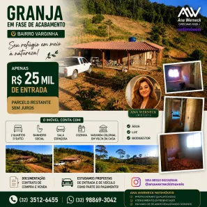 Casa com 2 Quartos à venda, 100m² no Chapéu D'Uvas, Juiz de Fora