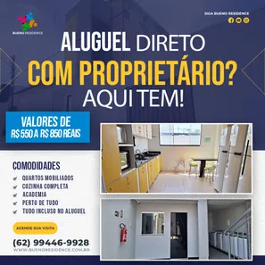 Kitnet com 1 Quarto para alugar, 36m² no Setor Sol Nascente, Goiânia
