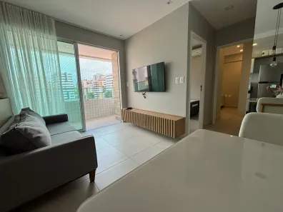 Apartamento com 2 Quartos para alugar, 57m² no Ponta Verde, Maceió