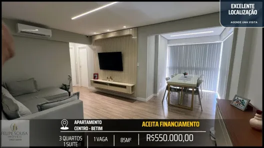 Apartamento com 3 Quartos à venda, 85m² no Chácara, Betim