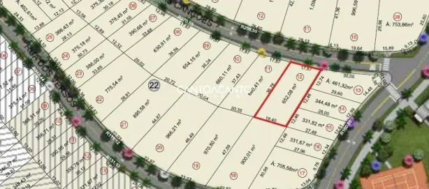 Lote/Terreno à venda, 652m² no Condomínio Aquarela dos Poemas, Sinop