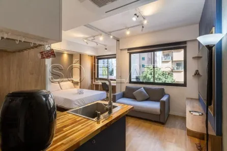 Flat com 1 Quarto para alugar, 27m² no Indianópolis, São Paulo