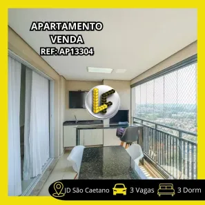 Apartamento com 3 Quartos à venda, 130m² no Jardim São Caetano, São Caetano do Sul