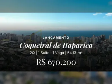 Apartamento com 2 Quartos à venda, 54m² no Coqueiral de Itaparica, Vila Velha