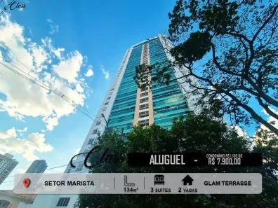Apartamento com 3 Quartos para alugar, 134m² no Setor Marista, Goiânia
