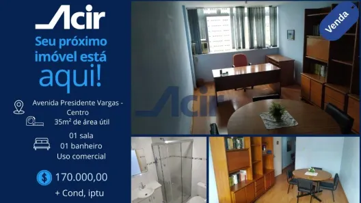 Sala Comercial à venda, 34m² no Centro, Rio de Janeiro