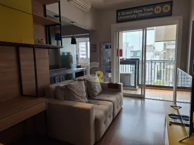 Apartamento com 1 Quarto para alugar, 48m² no Vila Nova Conceição, São Paulo