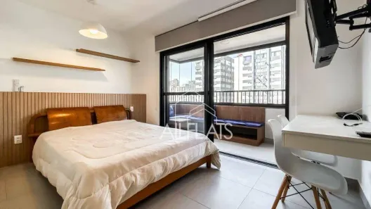 Apartamento com 1 Quarto para alugar, 32m² no Pinheiros, São Paulo
