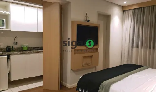 Flat com 1 Quarto para alugar, 27m² no Chácara Santo Antônio (Zona Sul), São Paulo