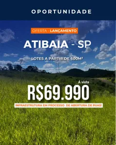 Lote/Terreno à venda, 600m² no Condomínio Residencial Shamballa II, Atibaia