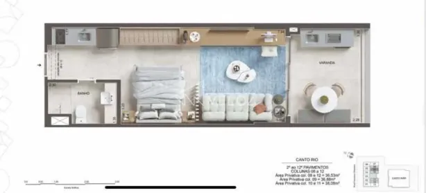Apartamento com 1 Quarto à venda, 37m² no Bonsucesso, Rio de Janeiro