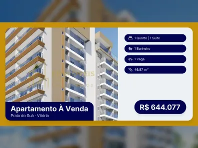 Apartamento com 1 Quarto à venda, 46m² no Praia do Suá, Vitória
