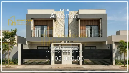 Casa com 3 Quartos à venda, 152m² no Morada de Laranjeiras, Serra