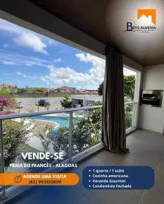 Apartamento com 1 Quarto à venda, 53m² no Praia do Francês, Marechal Deodoro