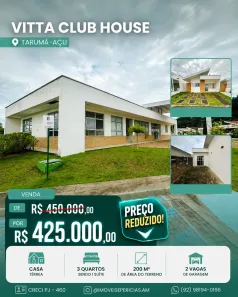 Casa de Condomínio com 3 Quartos à venda, 72m² no Tarumã-Açu, Manaus