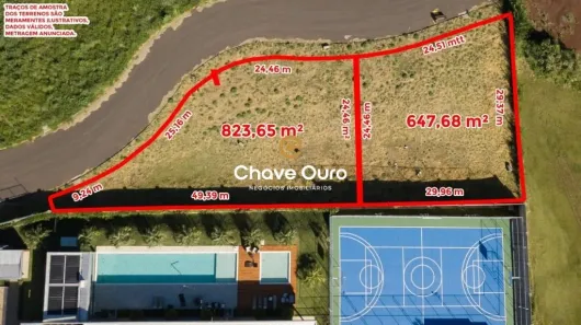 Lote/Terreno à venda, 824m² no Cancelli, Cascavel
