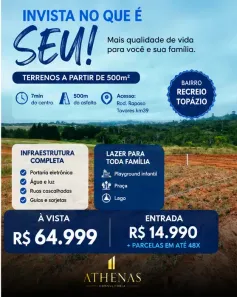 Lote/Terreno à venda, 500m² no Jardim São Luiz (Caucaia do Alto), Cotia