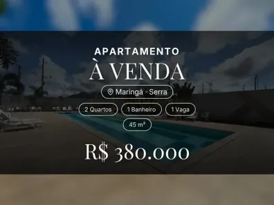 Apartamento com 2 Quartos à venda, 45m² no Maringá, Serra