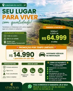 Lote/Terreno à venda, 500m² no Centro (Caucaia do Alto), Cotia