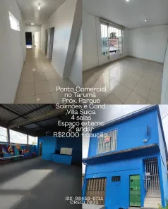 Ponto Comercial com 4 Quartos para alugar, 150m² no Tarumã, Manaus