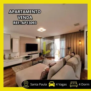 Apartamento com 4 Quartos à venda, 221m² no Santa Paula, São Caetano do Sul