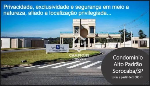 Lote/Terreno à venda, 1234m² no Alto da Boa Vista, Sorocaba