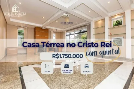 Casa com 3 Quartos à venda, 297m² no Cristo Rei, Curitiba