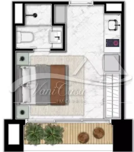 Apartamento com 1 Quarto à venda, 27m² no Itaim Bibi, São Paulo