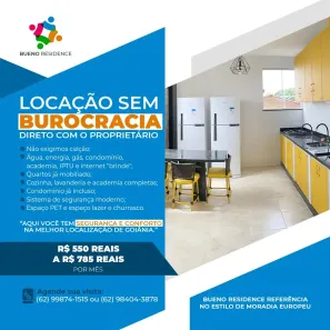 Kitnet com 1 Quarto para alugar, 30m² no Setor Sol Nascente, Goiânia