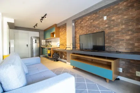 Apartamento com 1 Quarto para alugar, 52m² no Brooklin Paulista, São Paulo