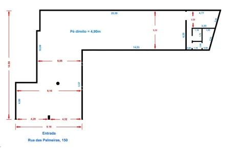 Ponto Comercial à venda, 205m² no Vila Buarque, São Paulo