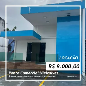 Ponto Comercial para alugar, 300m² no Nossa Senhora das Graças, Manaus
