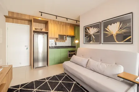 Apartamento com 1 Quarto para alugar, 48m² no Indianópolis, São Paulo