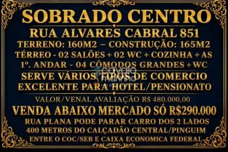 Ponto Comercial com 4 Quartos à venda, 186m² no Centro, Ribeirão Preto