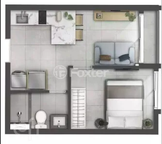 Apartamento com 1 Quarto à venda, 30m² no Boa Vista, Porto Alegre