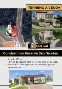 Lote/Terreno à venda, 375m² no Nova Gardênia, Atibaia