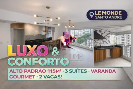 Apartamento com 3 Quartos à venda, 115m² no Vila Assunção, Santo André
