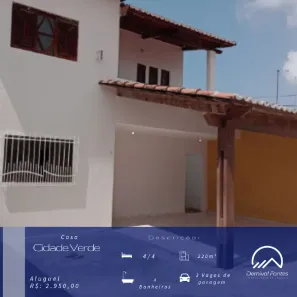 Casa com 4 Quartos para alugar, 220m² no Nova Parnamirim, Parnamirim