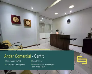 Sala Comercial à venda, 270m² no Centro, Belo Horizonte