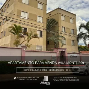 Apartamento com 3 Quartos à venda, 60m² no Vila Monteiro (Gleba I), São Carlos