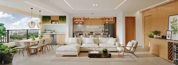 Apartamento com 3 Quartos à venda, 119m² no Setor Pedro Ludovico, Goiânia