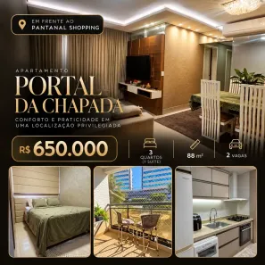 Apartamento com 3 Quartos à venda, 89m² no Alvorada, Cuiabá